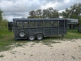 Load image into Gallery viewer, Calico 20 x 6 x 6'6 Gooseneck Livestock Trailer gray - 0699
