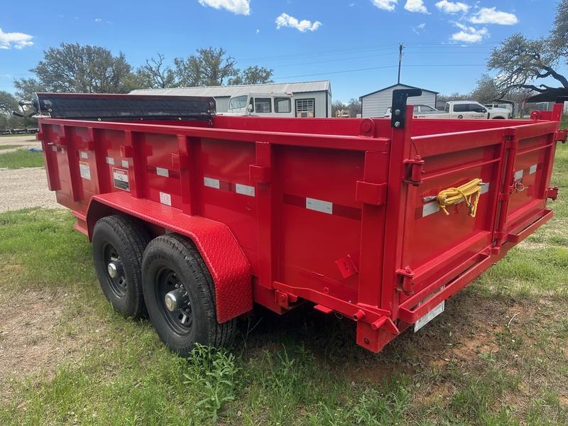 Red SW Dump Trailer Rental