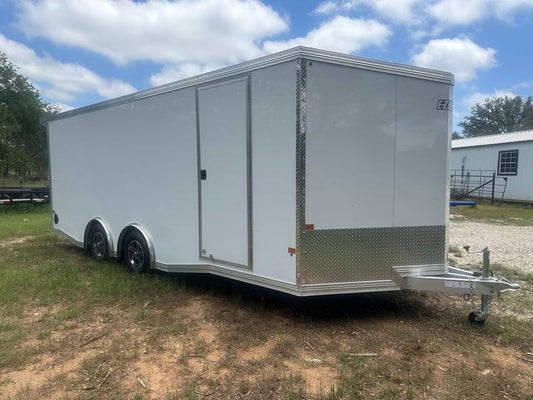 Alcom EZ Haul 8.5x20 Tandem Axle Cargo Trailer WHITE - 2151