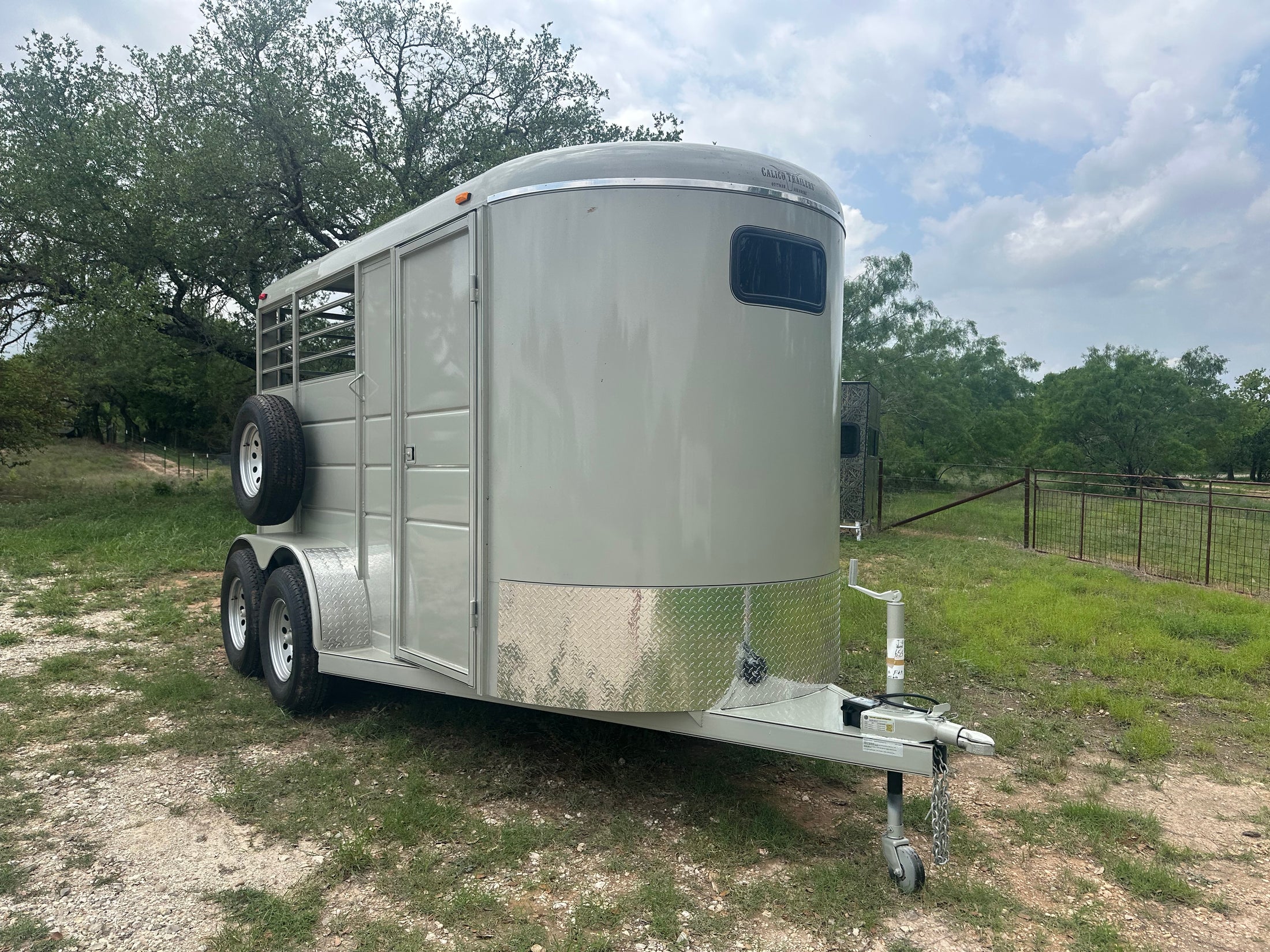 Calico 6x13x7 GOLD Horse Trailer-0655