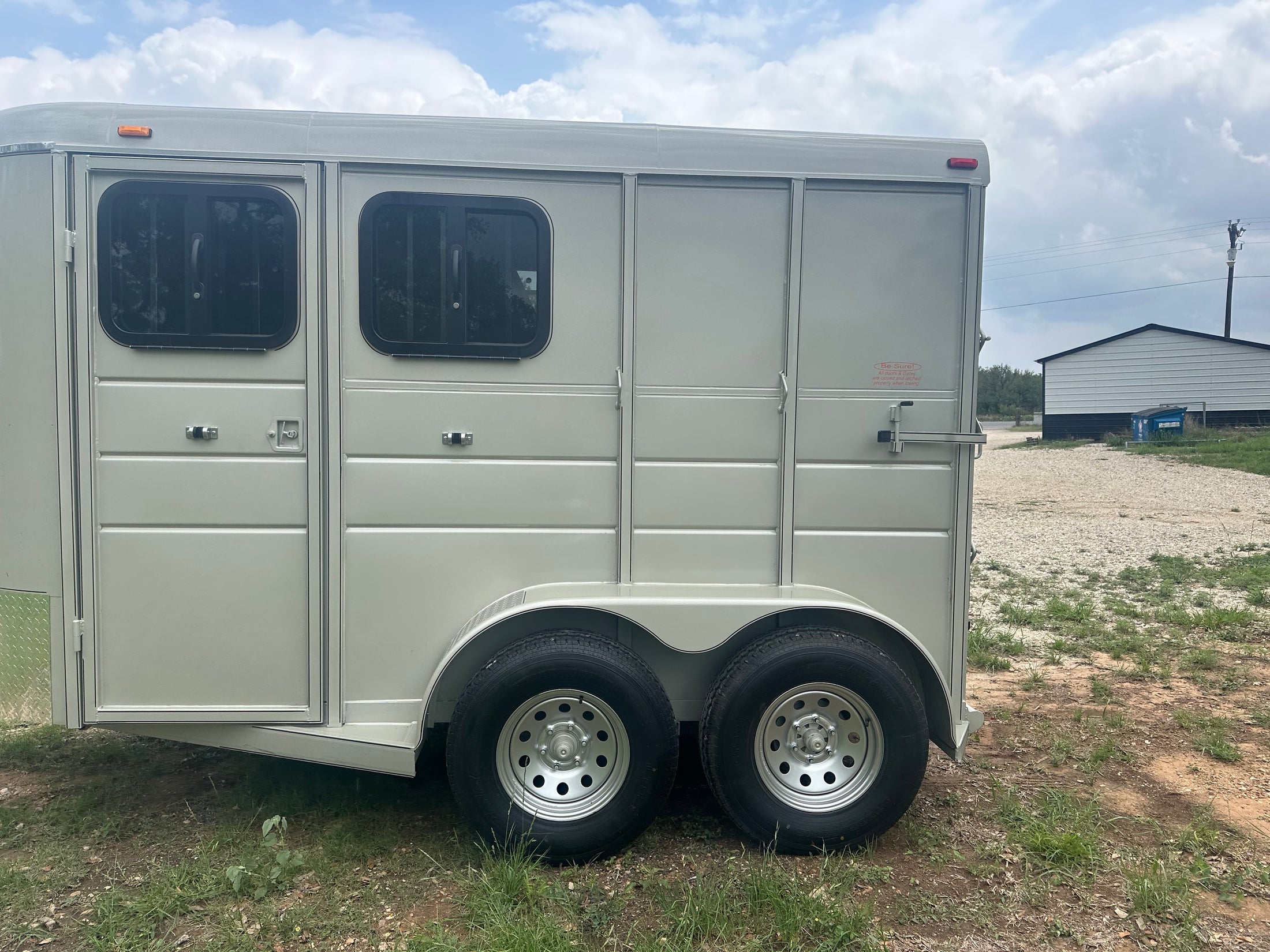 Calico 6x13x7 GOLD Horse Trailer-0655