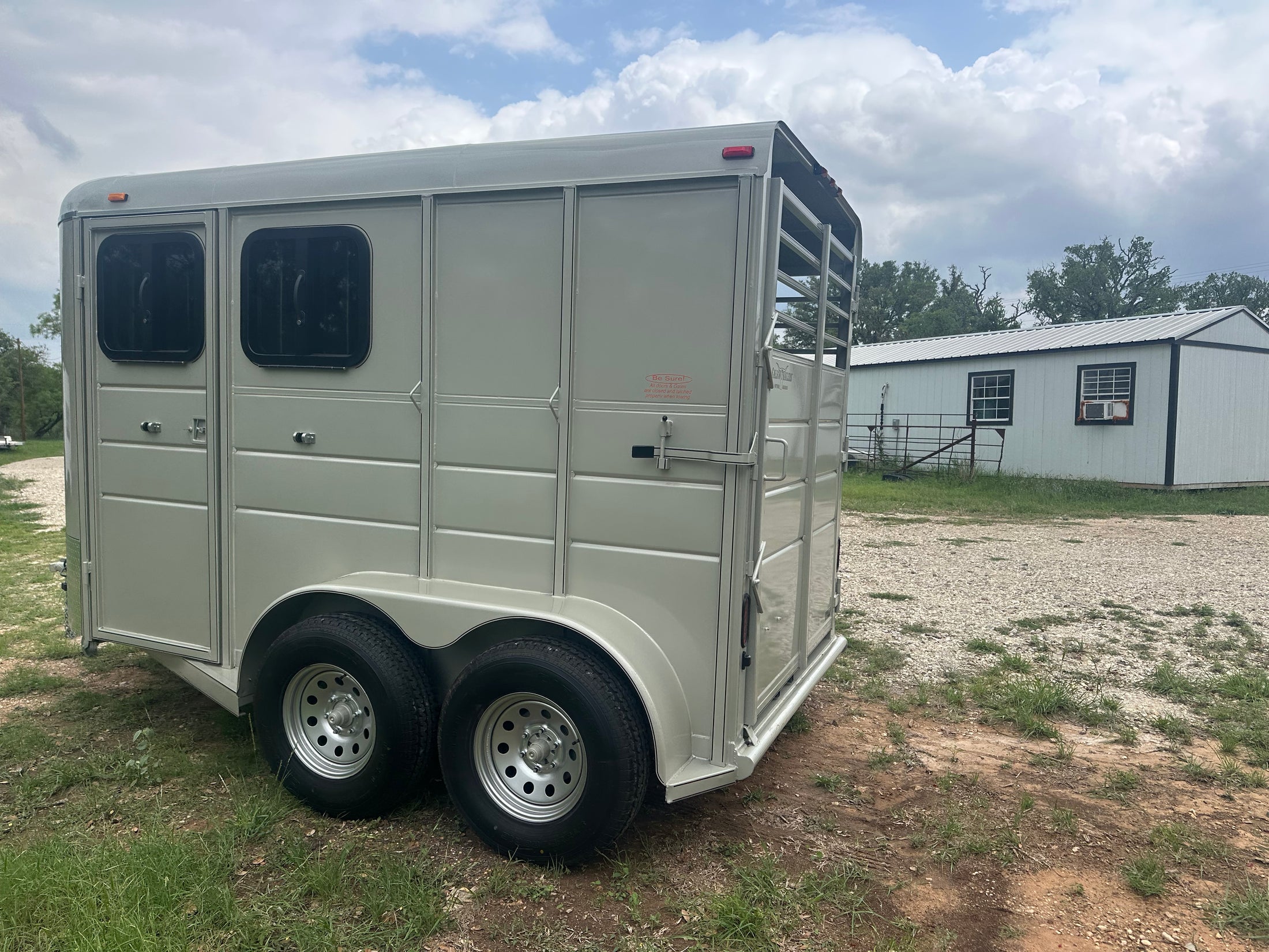 Calico 6x13x7 GOLD Horse Trailer-0655