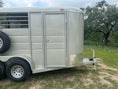 Load image into Gallery viewer, Calico 6x13x7 GOLD Horse Trailer-0655

