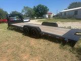 Delco 83" x 24' 8' deck Tandem Gooseneck Tilt 7786