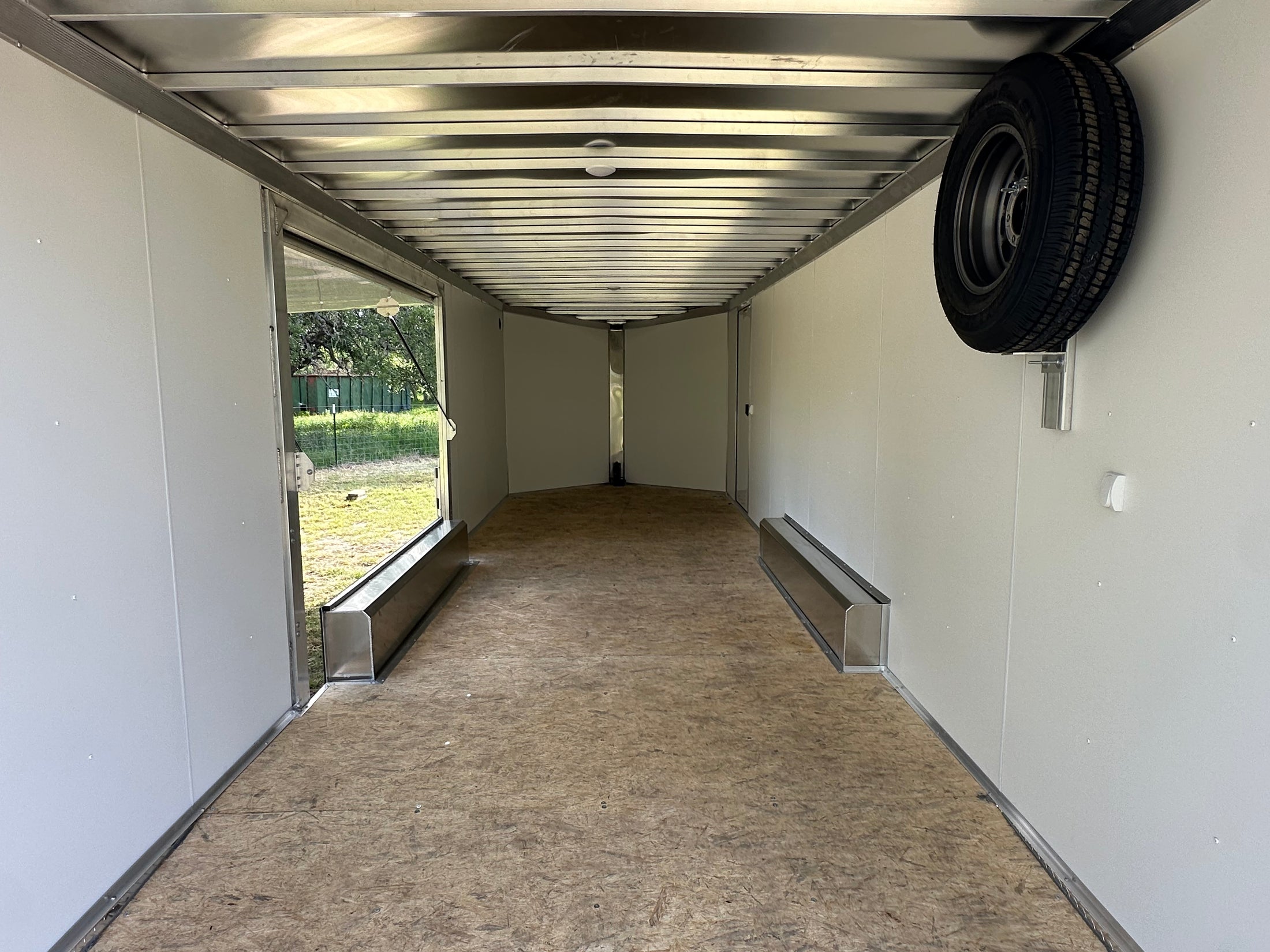 Alcom EZ Haul 8.5x24 Tandem Axle Trailer Cargo CHARCOAL-8099