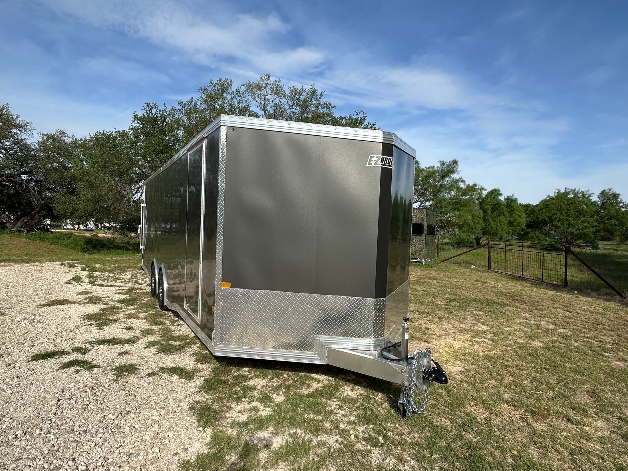 Alcom EZ Haul 8.5x24 Tandem Axle Trailer Cargo CHARCOAL-8099