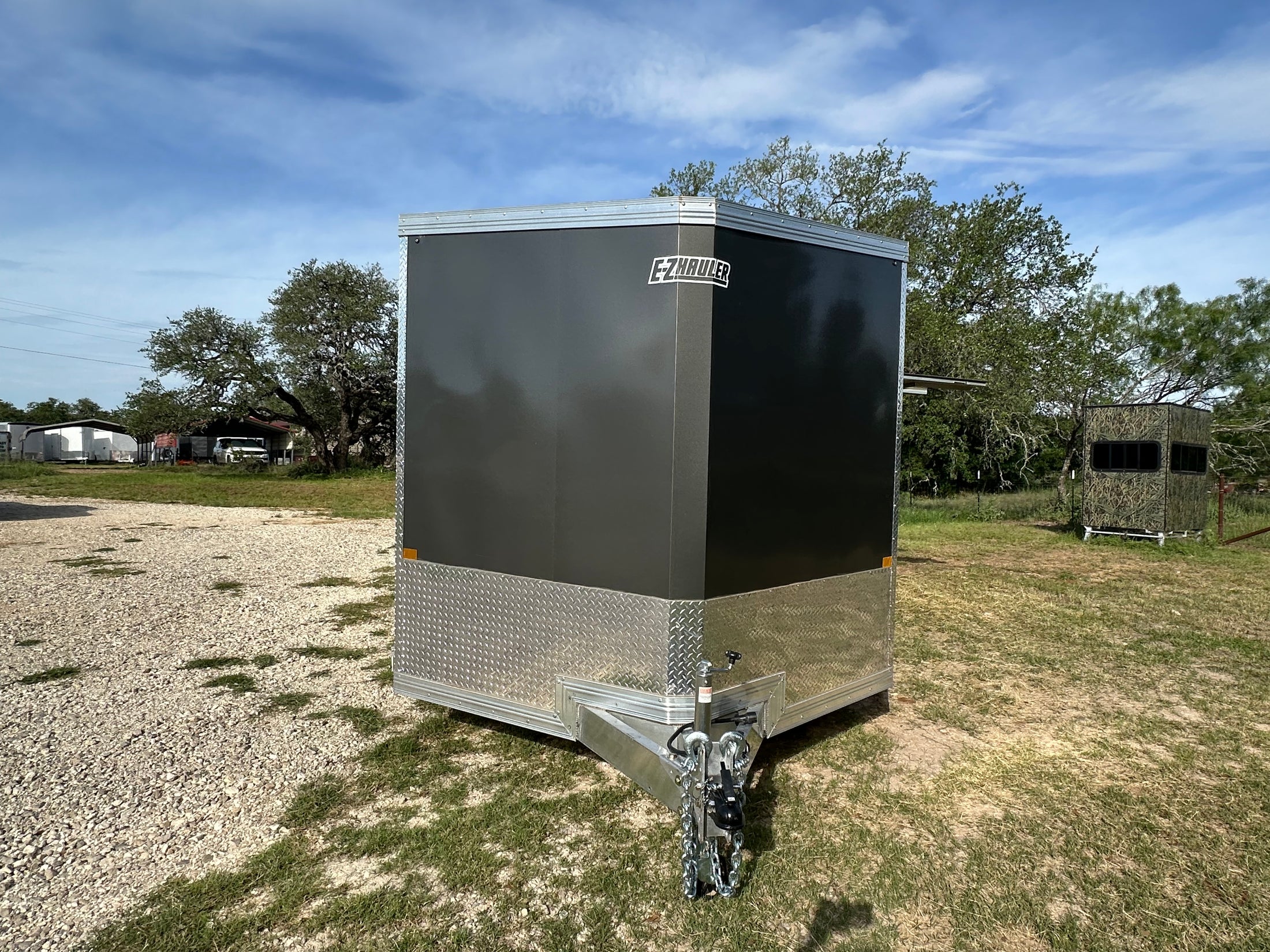 Alcom EZ Haul 8.5x24 Tandem Axle Trailer Cargo CHARCOAL-8099