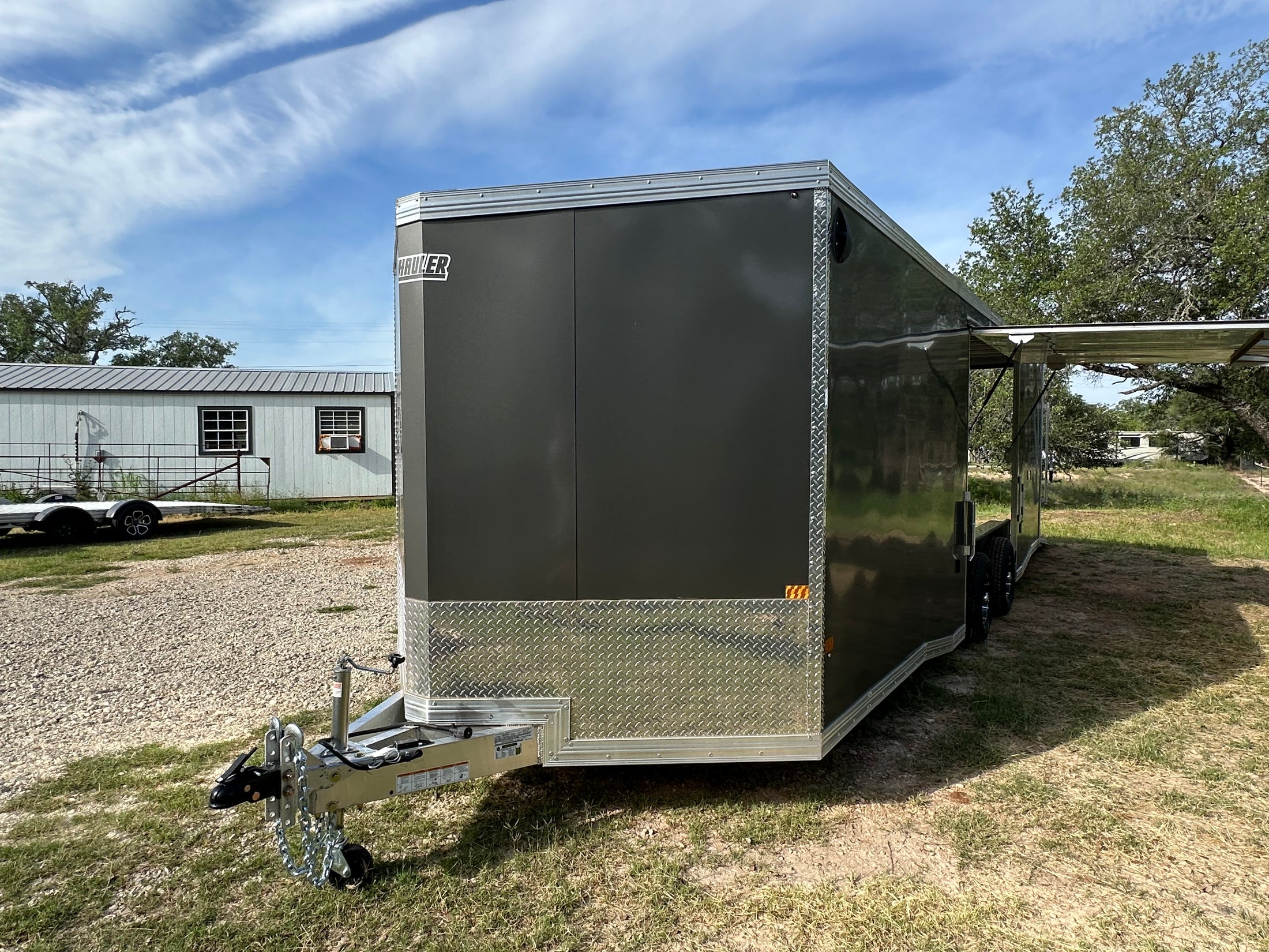 Alcom EZ Haul 8.5x24 Tandem Axle Trailer Cargo CHARCOAL-8099