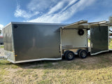Alcom EZ Haul 8.5x24 Tandem Axle Cargo Trailer CHARCOAL-2476