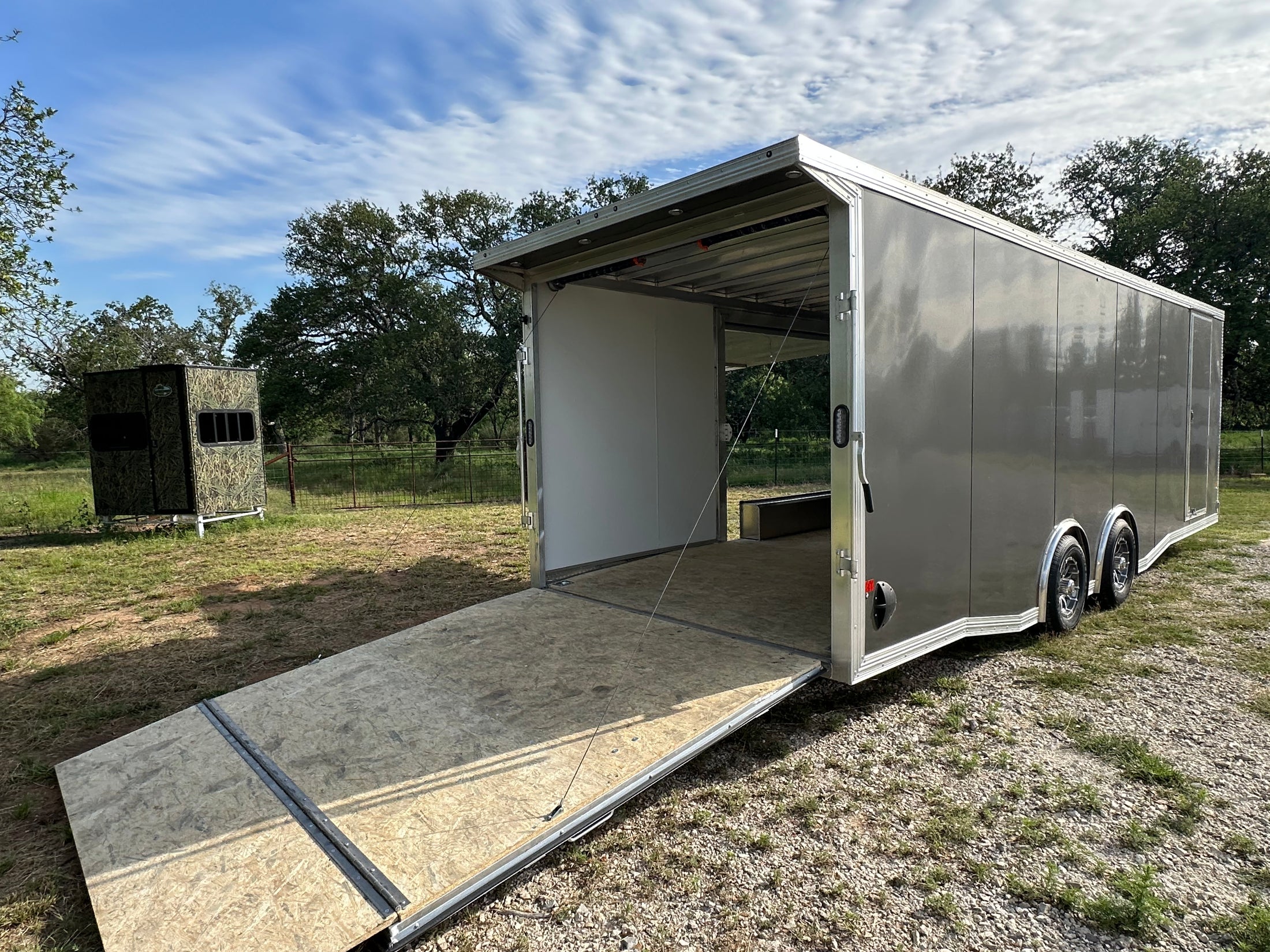 Alcom EZ Haul 8.5x24 Tandem Axle Trailer Cargo CHARCOAL-8099