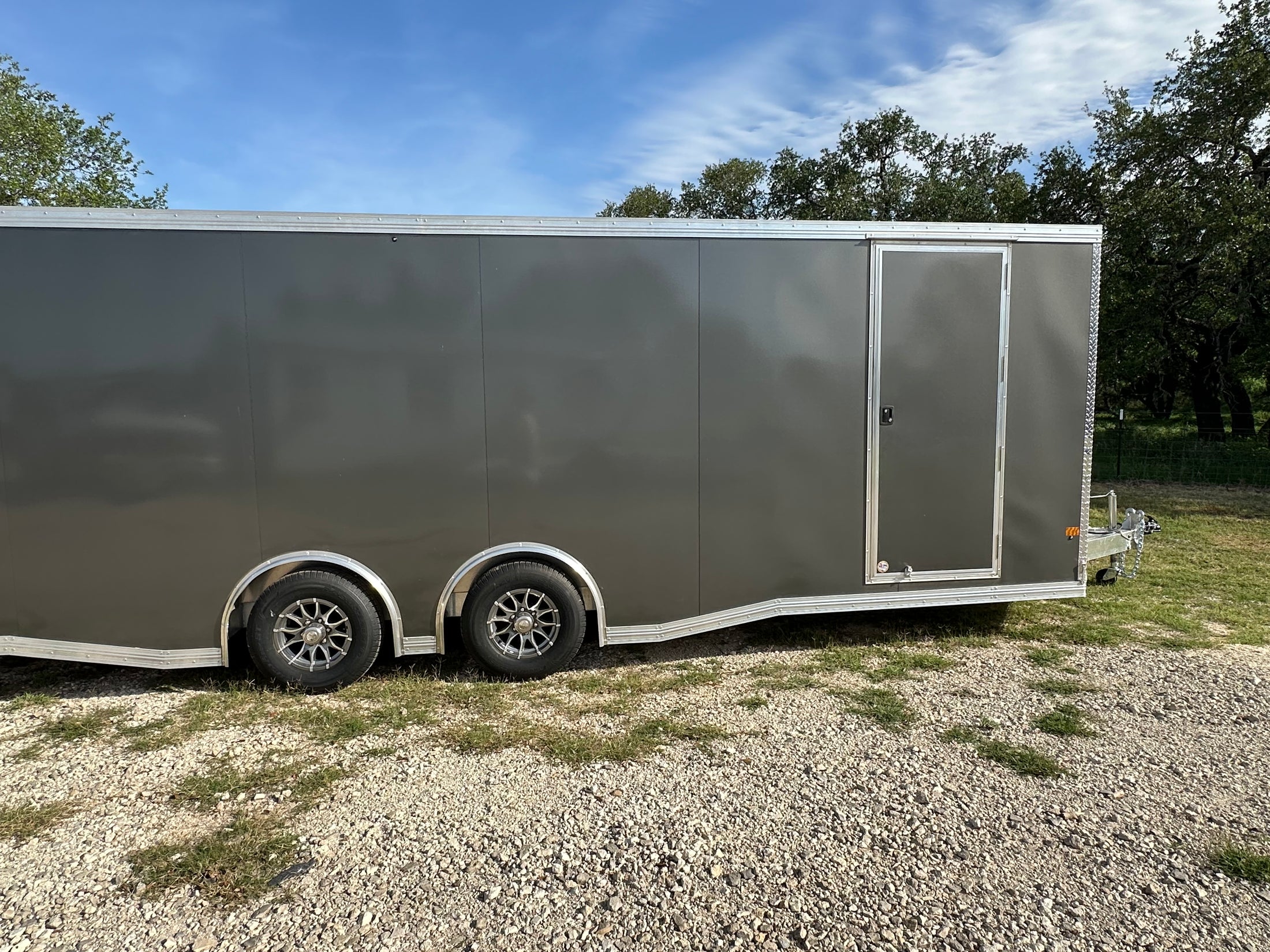 Alcom EZ Haul 8.5x24 Tandem Axle Trailer Cargo CHARCOAL-8099