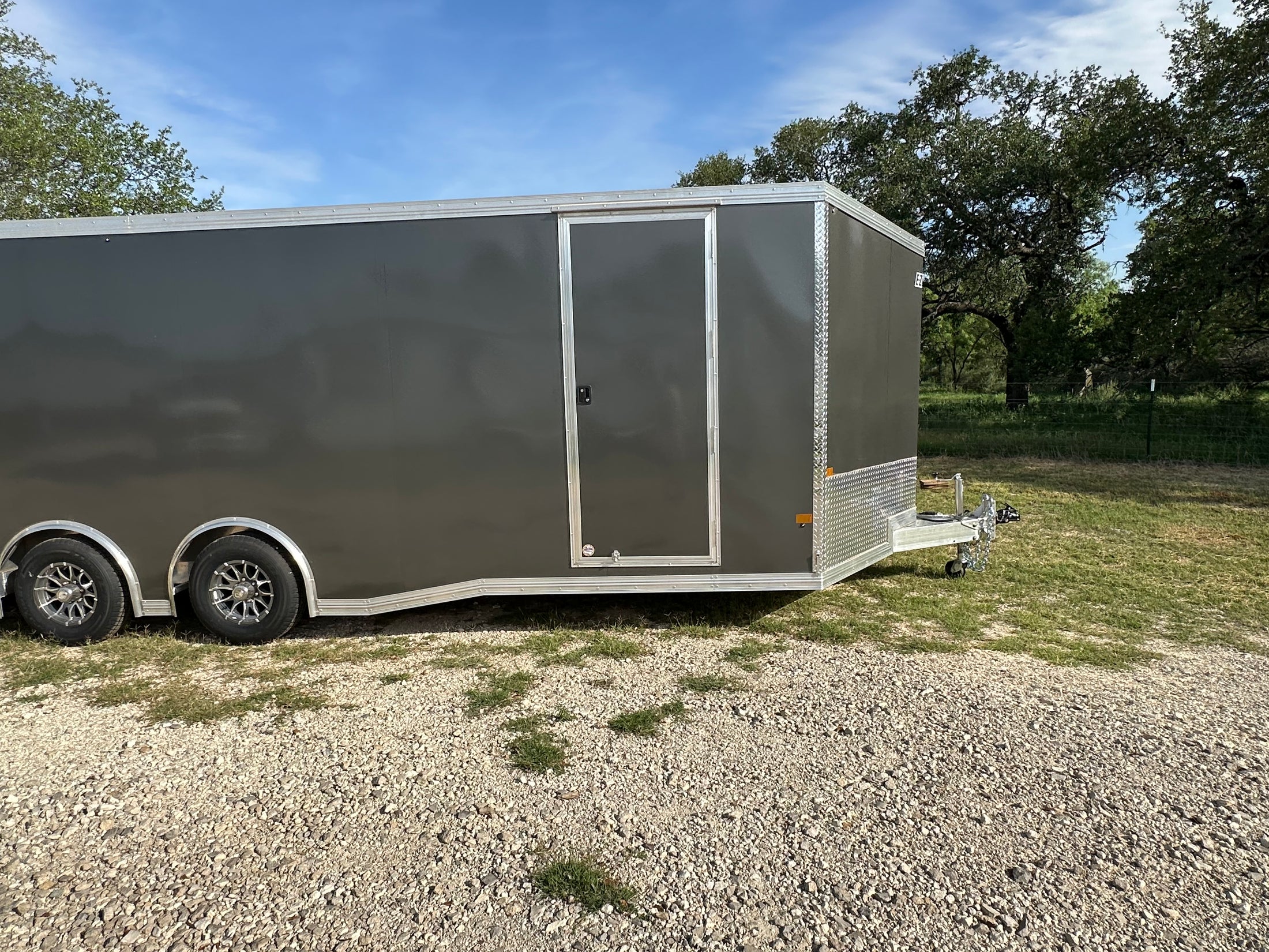 Alcom EZ Haul 8.5x24 Tandem Axle Trailer Cargo CHARCOAL-8099