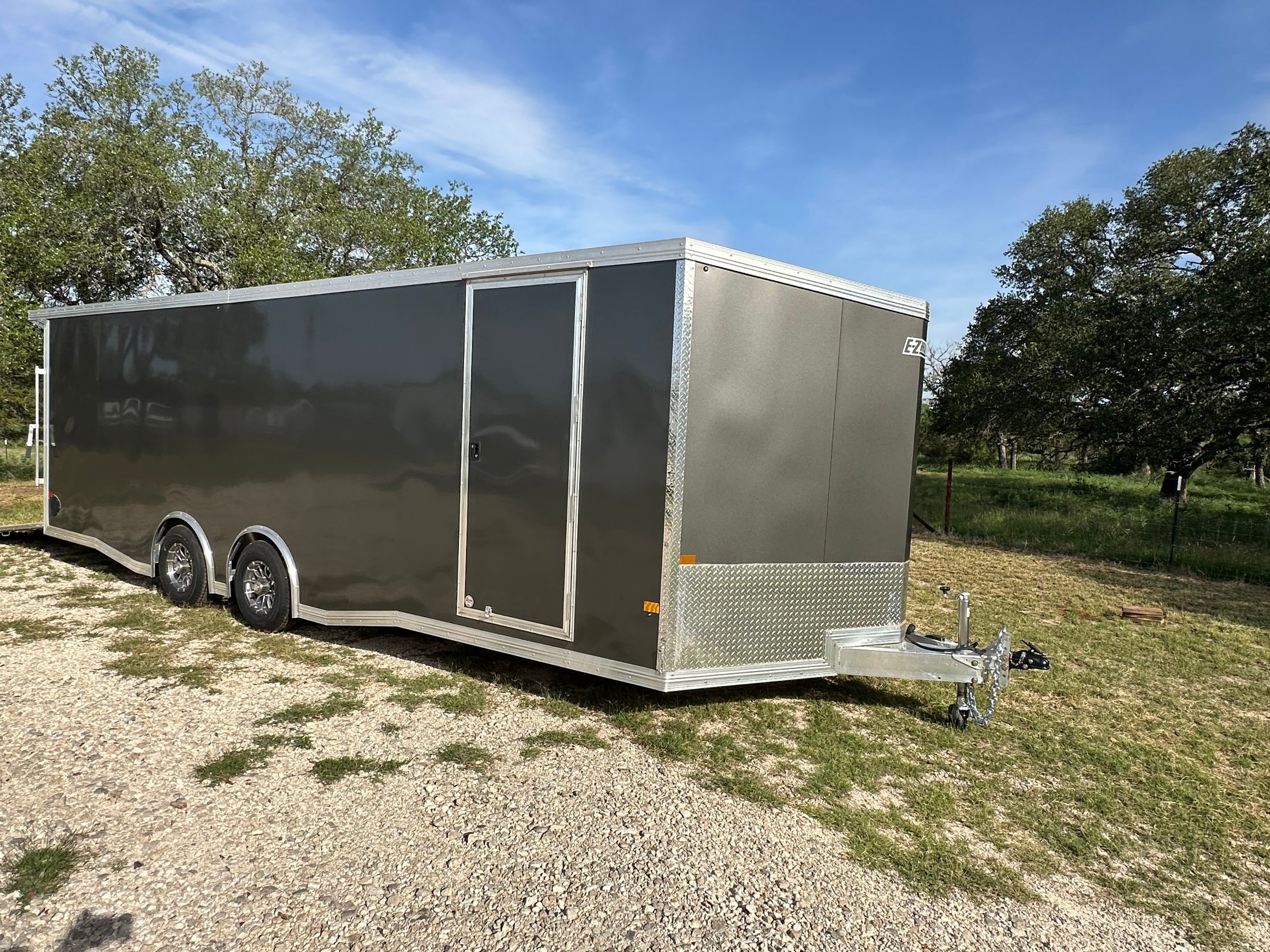 Alcom EZ Haul 8.5x24 Tandem Axle Trailer Cargo CHARCOAL-8099