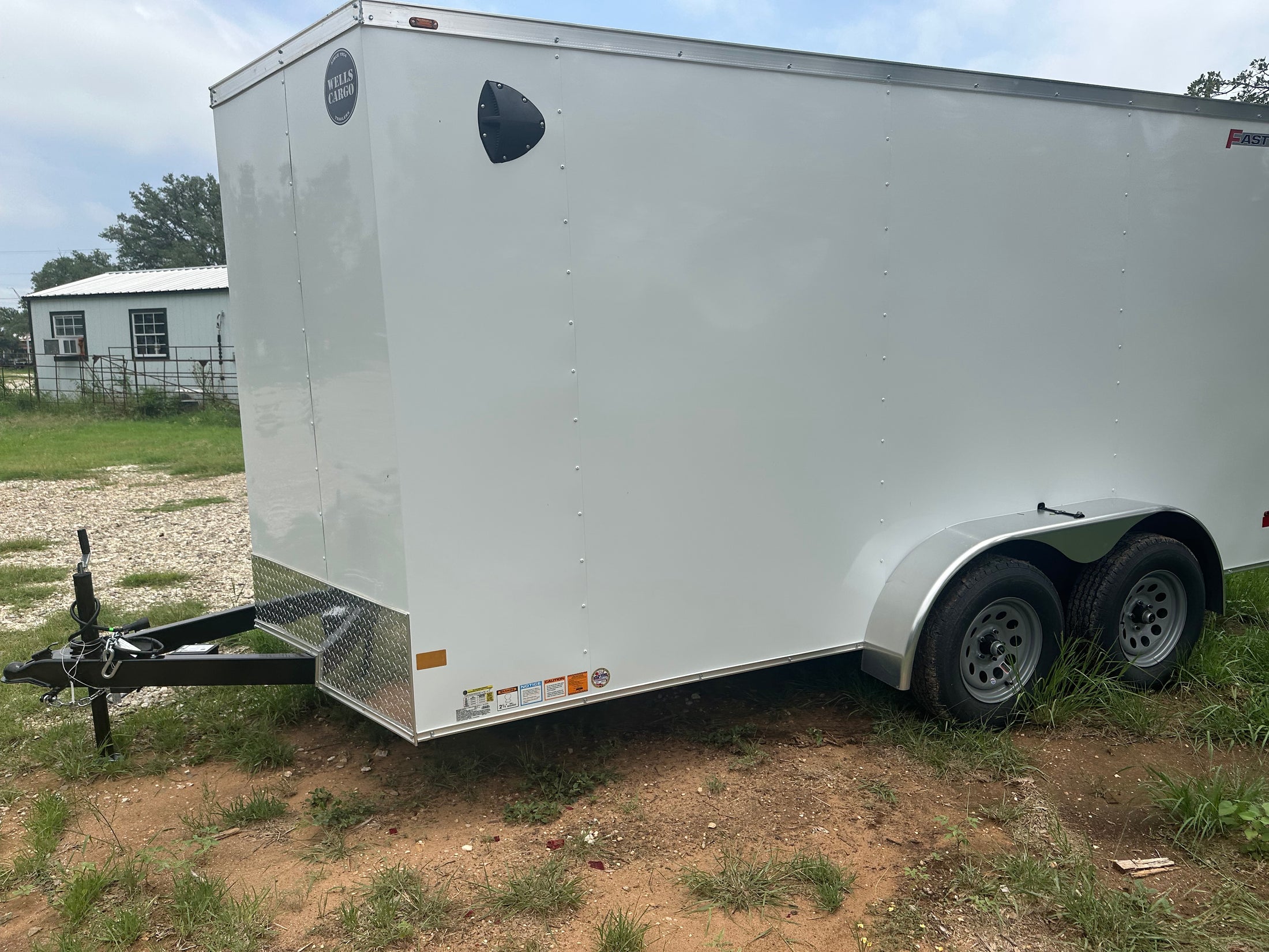 Wells Cargo 7x14 - FT714T2-D - WHITE 4090