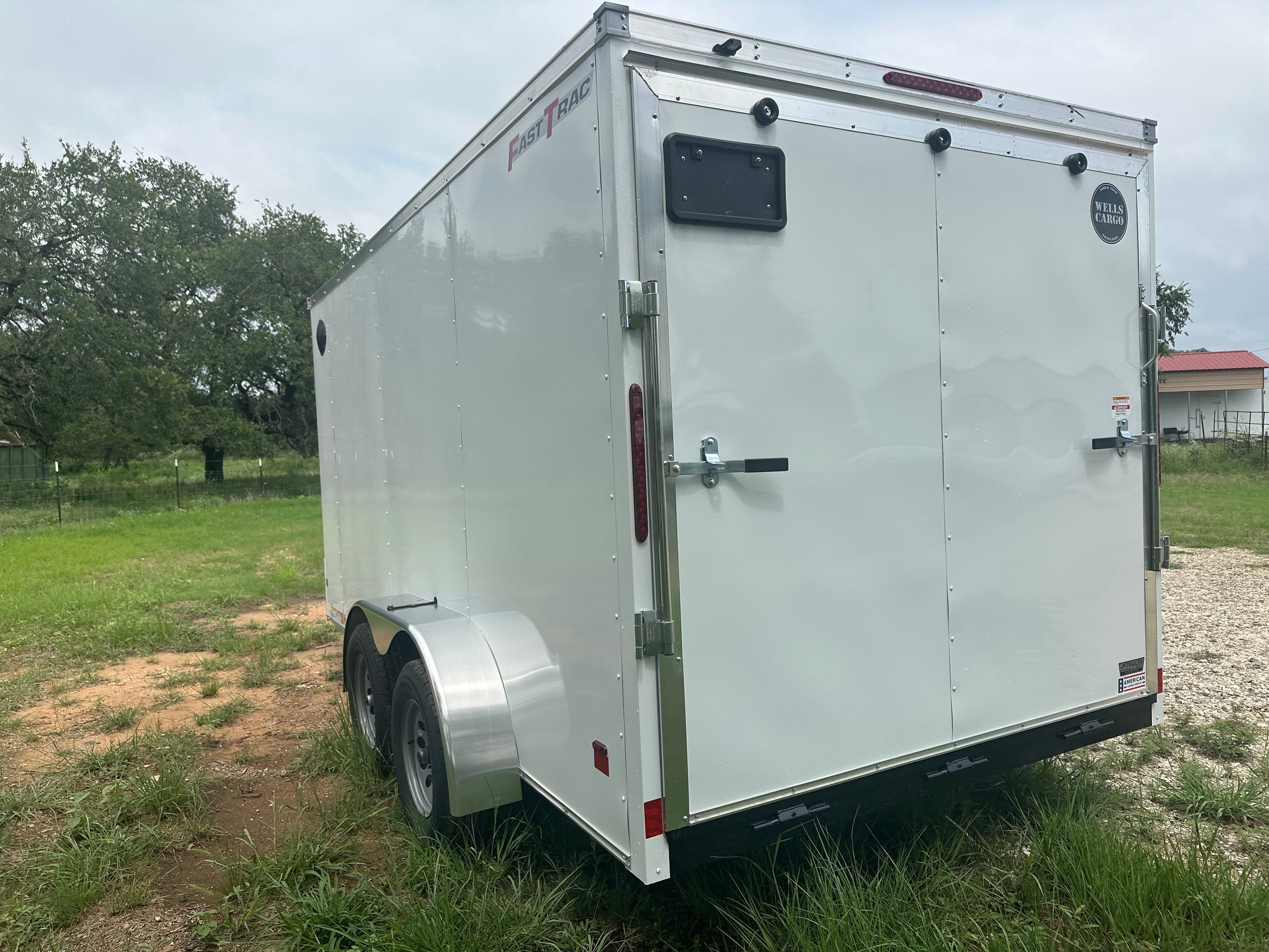 Wells Cargo 7x14 - FT714T2-D - WHITE 4090