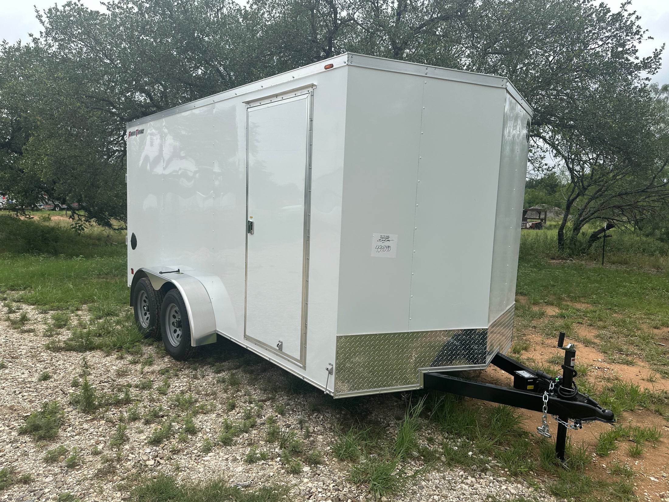 Wells Cargo 7x14 - FT714T2-D - WHITE 4090