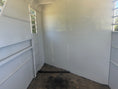Load image into Gallery viewer, USED 2022 Calico 6x12 White 2 Horse Slant Bumperpull Trailer- 0566
