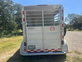 Load image into Gallery viewer, USED 2022 Calico 6x12 White 2 Horse Slant Bumperpull Trailer- 0566
