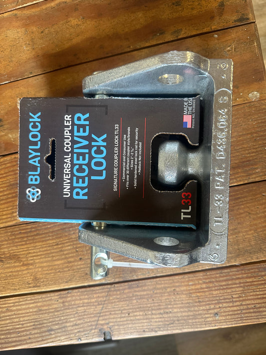 Blaylock EZ Lock Trailer Coupler Lock for 1-7/8", 2", and 2-5/16" Couplers - Aluminum
