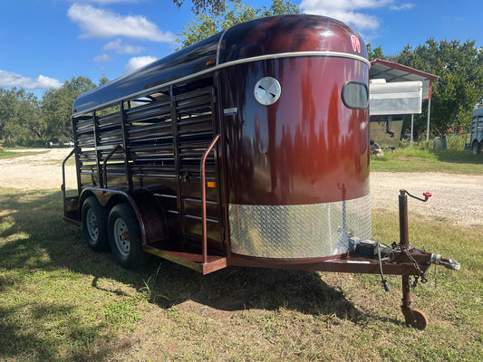 USED WW -14x5 2016 Livestock Trailer - VIN 5411