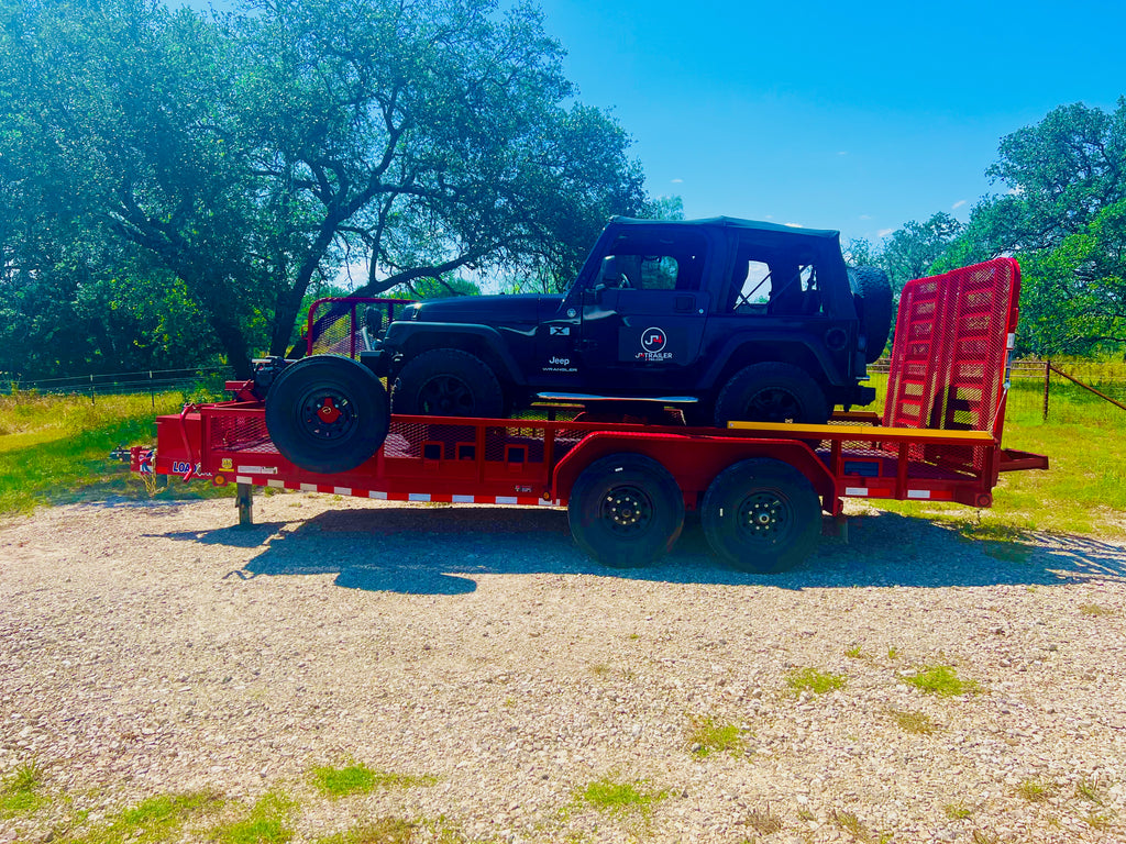 Red Utility Trailer Rental