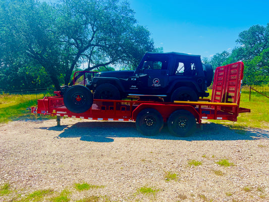 Red Utility Trailer Rental