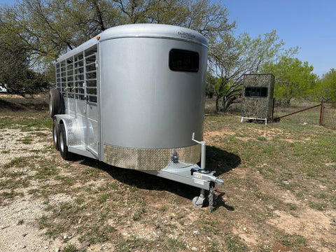 Calico 6x16x6'6" Silver Livestock Trailer- 0534