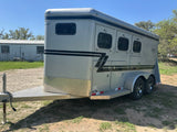 USED 2022 Brut 3 Horse Slant Trailer Grey-1004