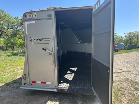 USED 2022 Brut 3 Horse Slant Trailer Grey-1004