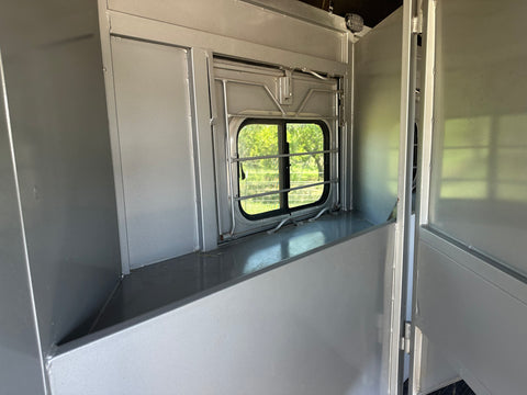 USED 2022 Brut 3 Horse Slant Trailer Grey-1004