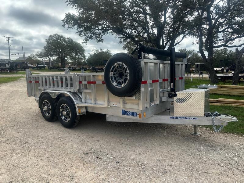 Alcom Aluminum Trailer- 7x14TA Dump - 1585