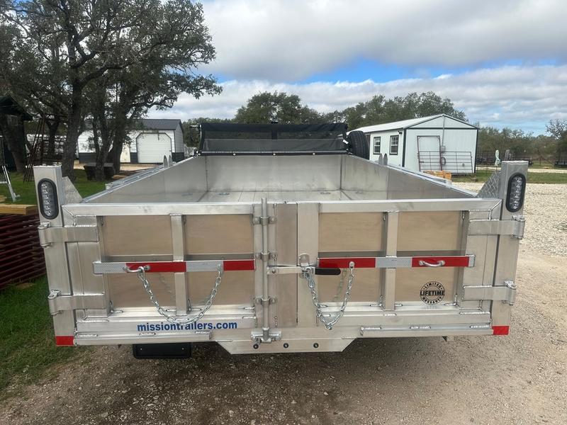 Alcom Aluminum Trailer- 7x14TA Dump - 1585