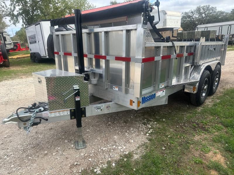 Alcom Aluminum Trailer- 7x14TA Dump - 1585