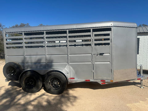 Delco 16x6x6'6 Bumper Livestock 6K- Grey - 6730