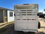 Delco 18x6'8x6'6 Bumper Livestock 6K- White - 0244