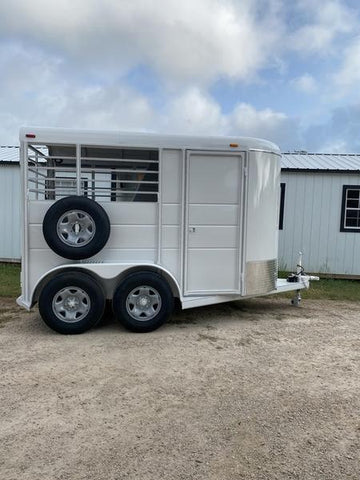 Calico 6x13x7 WHITE Two-Horse Slant-0088