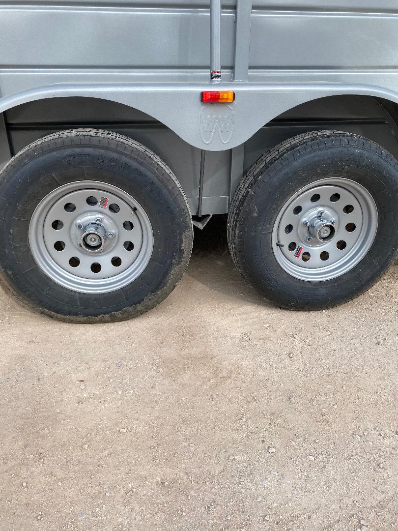 WW 5X14 2026 Livestock Trailer SILVER- 8204