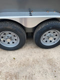 Wells Cargo 7x12 Tandem Axle Charcoal Gray Trailer-0924