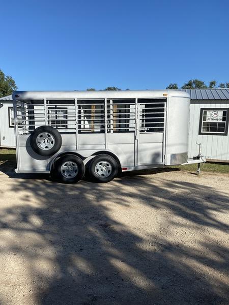 Calico 6x16x6'6" Silver Livestock Trailer- 1272